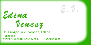 edina venesz business card